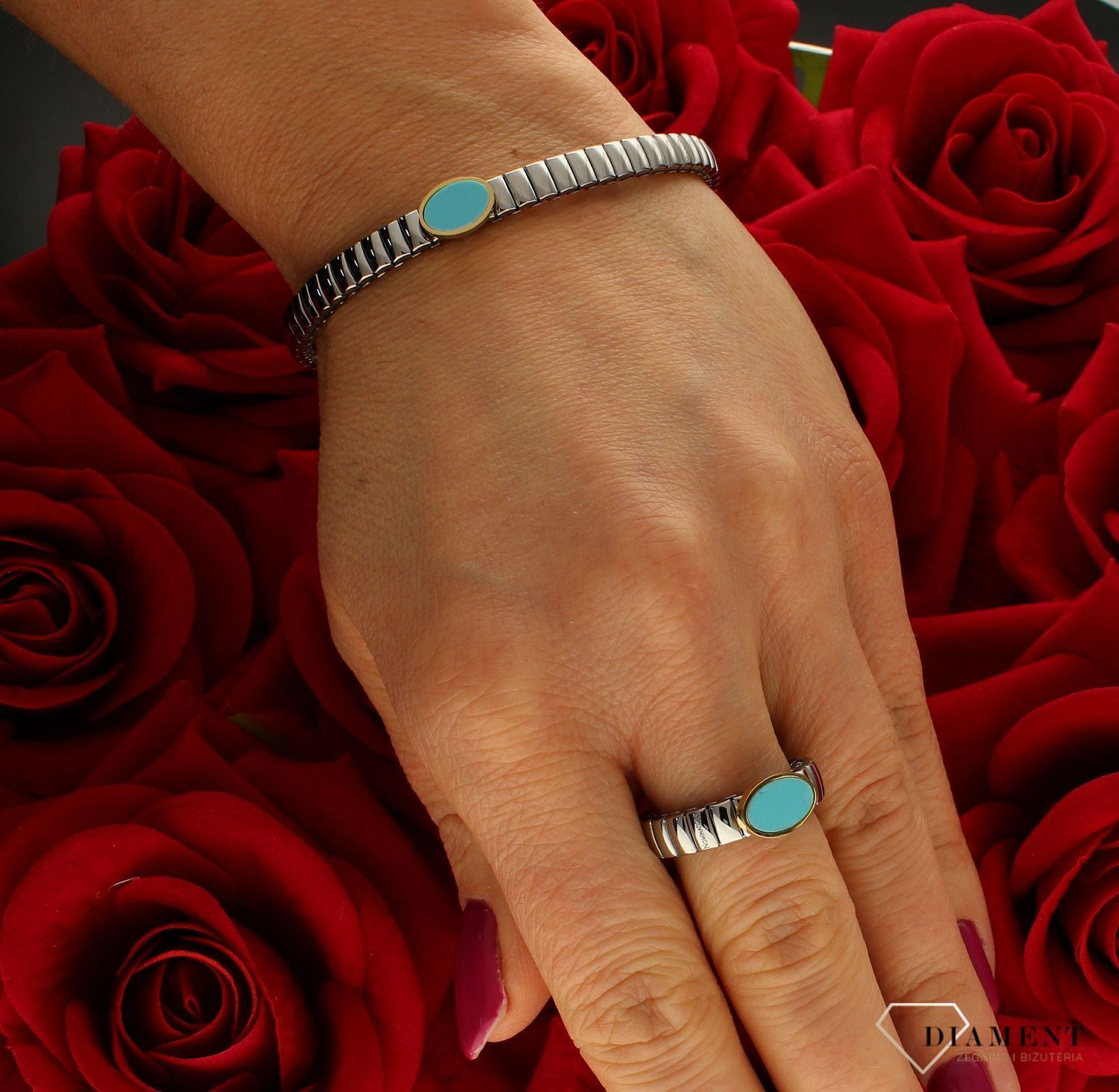 Pierścionek Nomination Owal z turkusem 046002 128.jpg